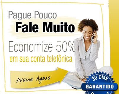 Pague Pouco - Fale Muito - Economize 50% em sua conta telef&ocirc;nica