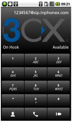 Configuração 3CXPhone  InPhonex