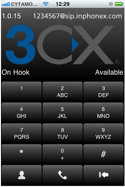 Configuração 3CXPhone  InPhonex