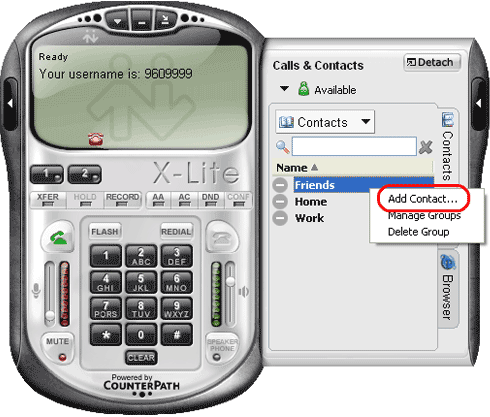 X-Lite/eyeBeam Messaging Setup